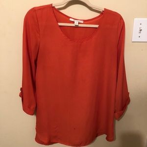 Orange blouse
